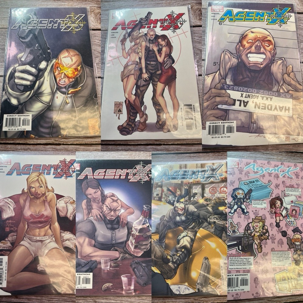 Lot Of 14 Vintage Marvel Agent X Comic Books 2003 Deadpool See All Pics